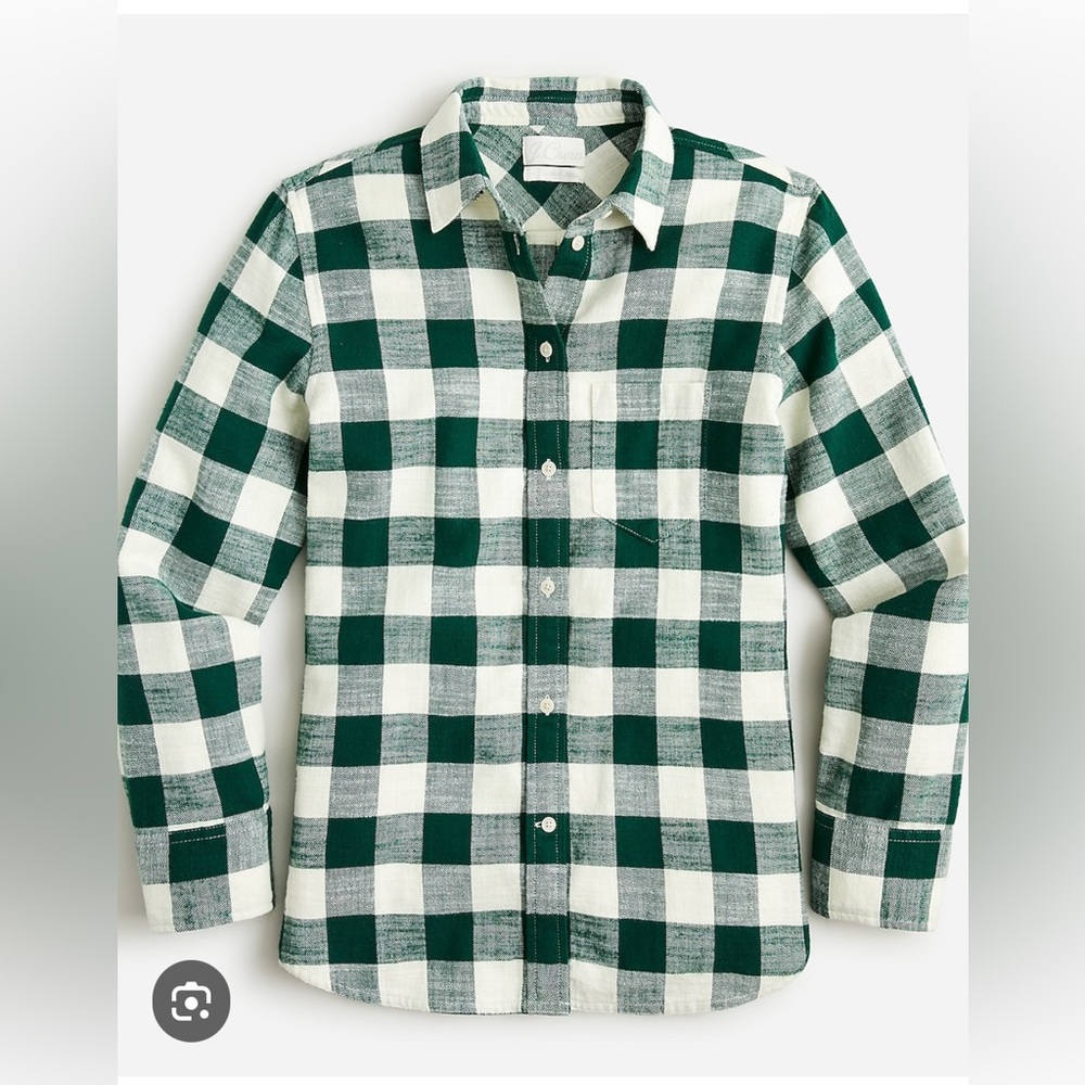 J Crew Buffalo Plaid 100% Cotton Flannel Shirt